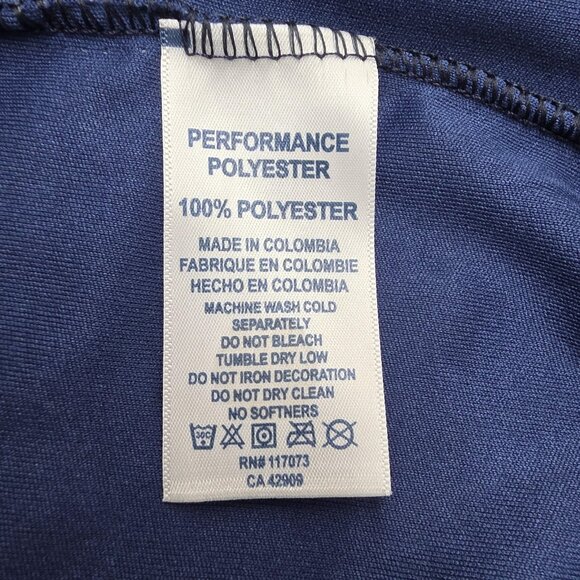 Vapor Apparel Shirt Mens 3XL Blue Long Sleeve Polyester Sun Protection Outdoor - Picture 6 of 10